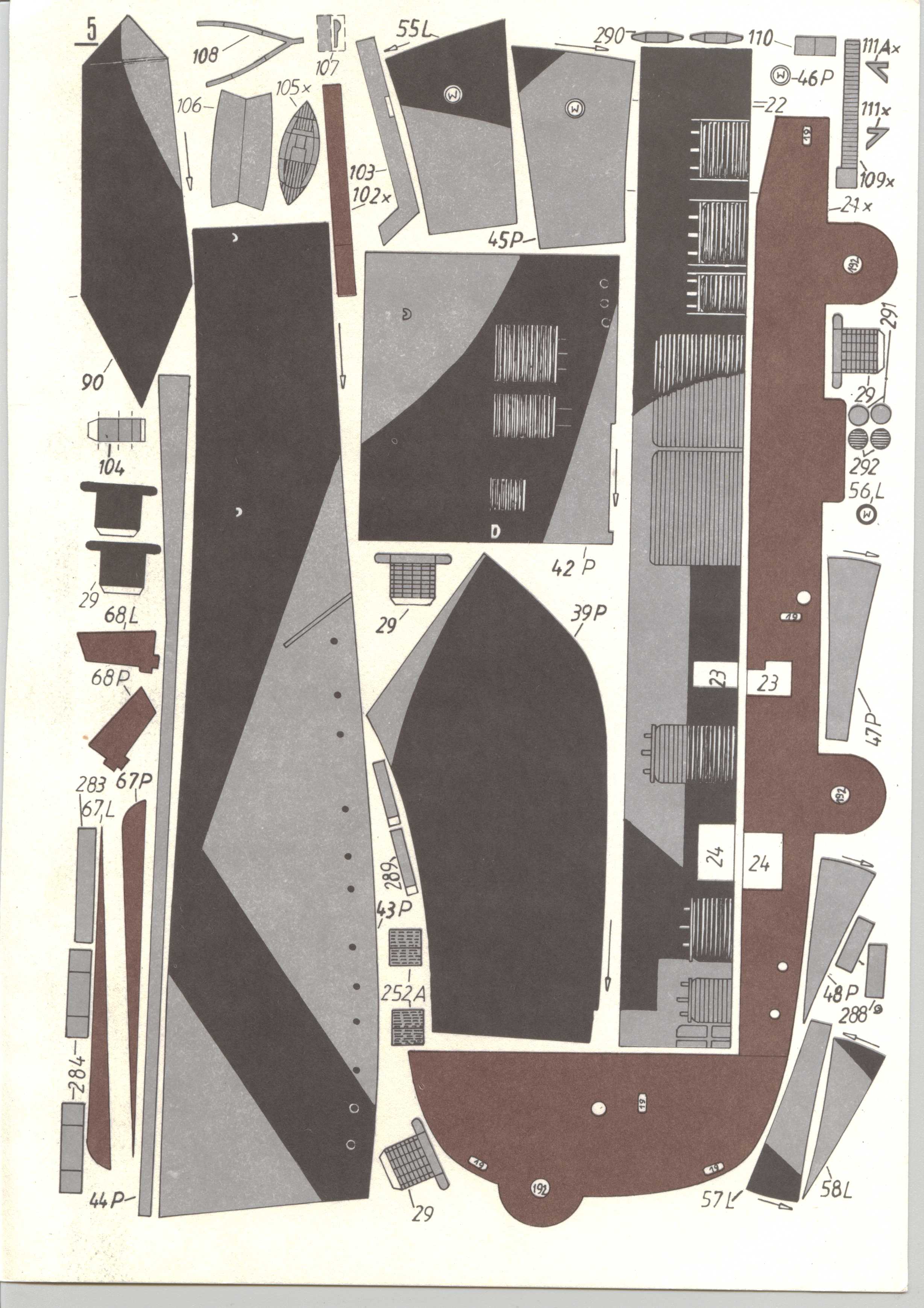 美国航母Essex艾塞克斯船模平面图纸
